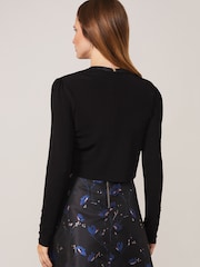 Phase Eight Black Knitted Adah Occasion Jacket - Image 3 of 6