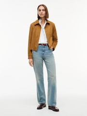 Tommy Hilfiger White Oversized Fit Ruffle Collar Poplin Shirt - Image 3 of 5