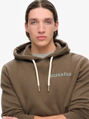 Superdry Dark Khaki Tattoo Graphic Hoodie - Image 4 of 7