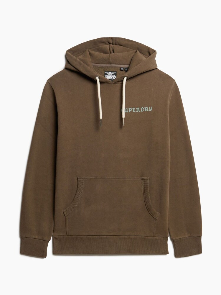 Superdry Dark Khaki Tattoo Graphic Hoodie - Image 5 of 7