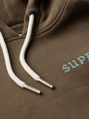 Superdry Dark Khaki Tattoo Graphic Hoodie - Image 7 of 7