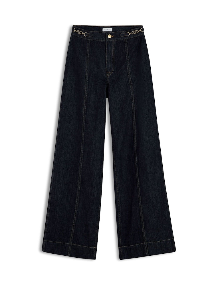 Tommy Hilfiger Black Indie High Rise '70s Wide Jeans - Image 7 of 7 Tommy Hilfiger Black Indie High Rise '70s Wide Jeans - Image 7 of 7