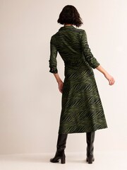 Boden Green Midi Laura Jersey Shirt Dress - Image 3 of 6