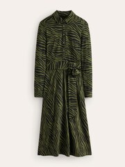 Boden Green Midi Laura Jersey Shirt Dress - Image 6 of 6