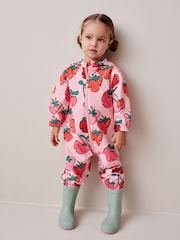 Pink Character Waterproof Printed Puddlesuit (3mths-7yrs) - Image 1 of 8