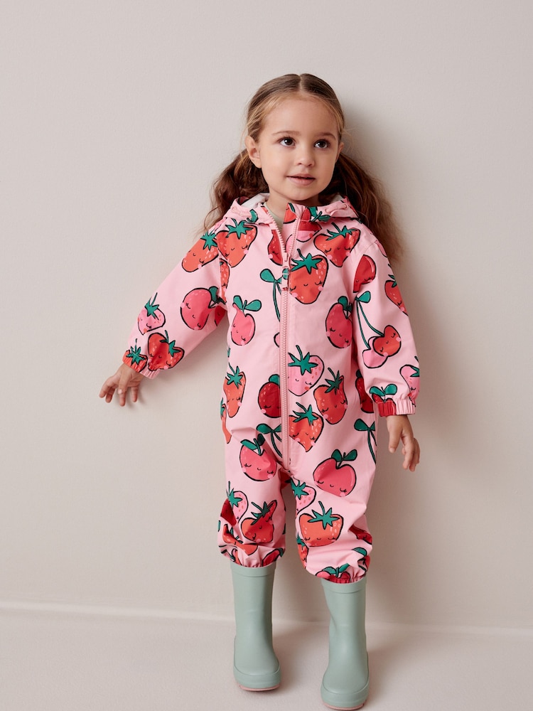 Pink Character Waterproof Printed Puddlesuit (3mths-7yrs) - Image 2 of 8