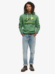Marga menta invierno - Sudadera con capucha clásica con diseño gráfico Great Outdoors de Superdry - Imagen 1 de 5