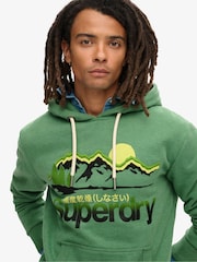 Marga menta invierno - Sudadera con capucha clásica con diseño gráfico Great Outdoors de Superdry - Imagen 2 de 5