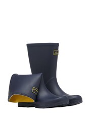 Joules Blue Roll Up Wellies - Image 3 of 6