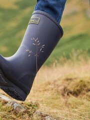 Joules Blue Roll Up Wellies - Image 6 of 6