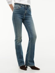 Tommy Hilfiger Blue Skye Mid Rise Bootcut Jeans - Image 1 of 7