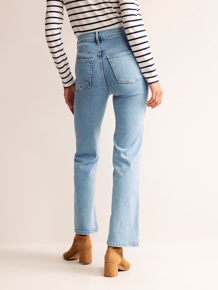 Boden Blue High Rise True Straight Jeans - Image 2 of 6