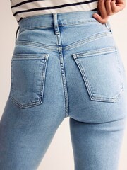 Boden Blue High Rise True Straight Jeans - Image 5 of 6