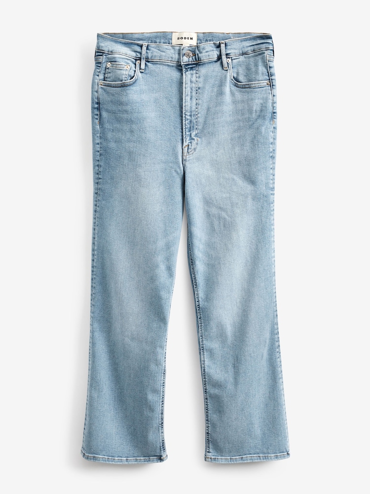 Boden Blue High Rise True Straight Jeans - Image 6 of 6