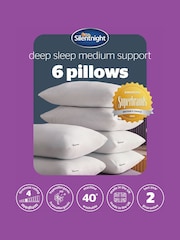Silentnight 6 Pack Medium Deep Sleep Pillows - Image 9 of 9
