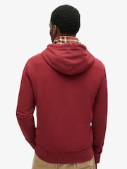 Superdry Wine Red 100% Cotton Tonal Venue Logo Hoodie - Image 2 of 6