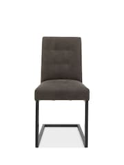 Bentley Designs Set of 2 Grey Indus Cantilever Dining Chairs - Image 3 of 4