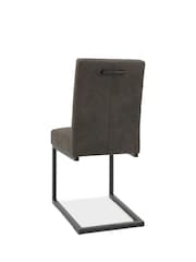 Bentley Designs Set of 2 Grey Indus Cantilever Dining Chairs - Image 4 of 4
