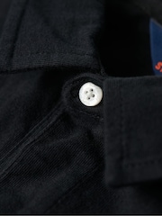 Superdry Black 100% Cotton Studios Jersey Polo Shirt - Image 7 of 7
