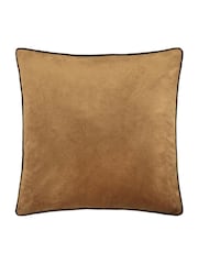 Furn Brown Meridian Velvet Cushion 55 x 55cm Cover 45cm X 45cm - Image 3 of 5