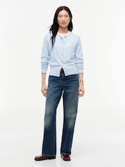 Tommy Hilfiger Blue Slim Gold Tone Button Jersey Cardigan - Image 3 of 6