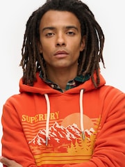 Naranja teja - Sudadera con capucha Outdoor Graphic de rayas de Superdry - Imagen 3 de 5