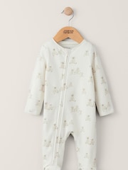 Mamas & Papas Cream medvedek potisk; vzorec 100% bombaž vse v enem - Slika 4 iz 5