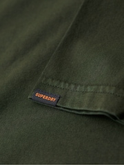 Superdry Olive Green 100% Cotton Studios Jersey Polo Shirt - Image 6 of 6