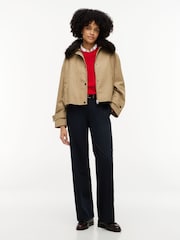 Chaqueta bomber extragrande con cuello de piel sintética de Tommy Hilfiger - Imagen 3 de 5
