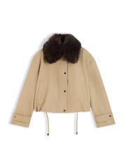 Chaqueta bomber extragrande con cuello de piel sintética de Tommy Hilfiger - Imagen 5 de 5