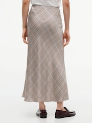 Tommy Hilfiger Brown Satin Midi Skirt - Image 2 of 6