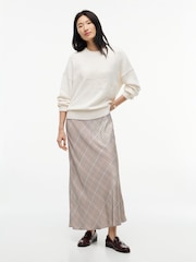 Tommy Hilfiger Brown Satin Midi Skirt - Image 3 of 6