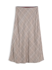Tommy Hilfiger Brown Satin Midi Skirt - Image 5 of 6