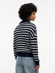 Tommy Hilfiger Pure Wool Cable Knit Quarter-Zip Jumper - Imagen 2 de 5