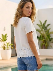 Roman White Cut Out Front Bardot Top - Image 2 of 4