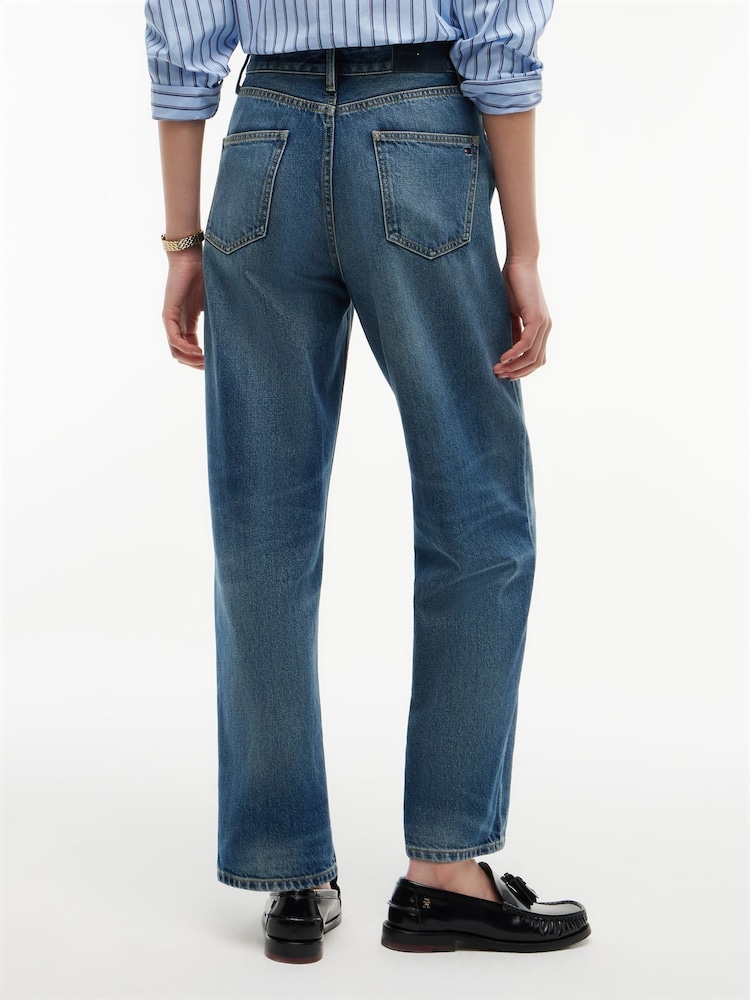 Dżinsy o zwężanym kroju do kostki Tommy Hilfiger Jackie z wysokim stanem i ozdobnym wędzidłem - Obraz 2 z 7 Dżinsy o zwężanym kroju do kostki Tommy Hilfiger Jackie z wysokim stanem i ozdobnym wędzidłem - Obraz 2 z 7