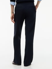 Tommy Hilfiger Blue Gold-Tone Button Slim Bootcut Trousers - Image 2 of 5