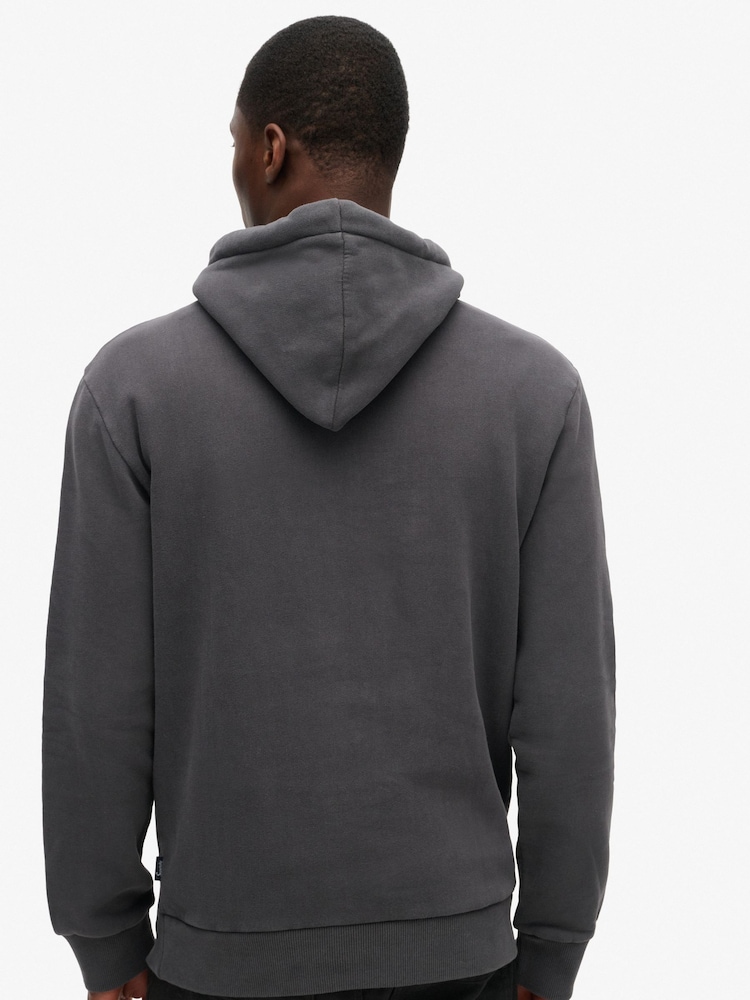 Superdry Athletic Grey Marl New York VL Graphic Hoodie - Image 2 of 6