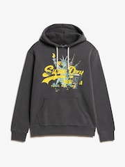Superdry Athletic Grey Marl New York VL Graphic Hoodie - Image 5 of 6