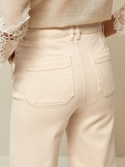Pfirsich, pink - Kurz geschnittene Jeans mit weitem Bein - Bild 5 von 5