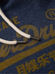 Marga azul marino vintage - Sudadera clásica con capucha y diseño gráfico de estilo vintage de Superdry - Imagen 5 de 5