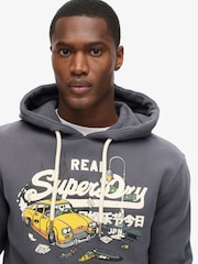 Темно-синий Noho - Худи с принтом Superdry New York VL - Изображение 3 из 6