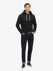 Superdry Jet Black Embossed Vintage Logo Hoodie - Image 2 of 5