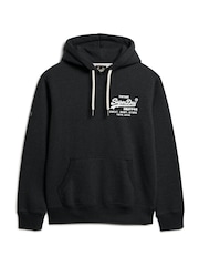 Phantom Black marga - Sudadera clásica con capucha y diseño gráfico de estilo vintage de Superdry - Imagen 4 de 4