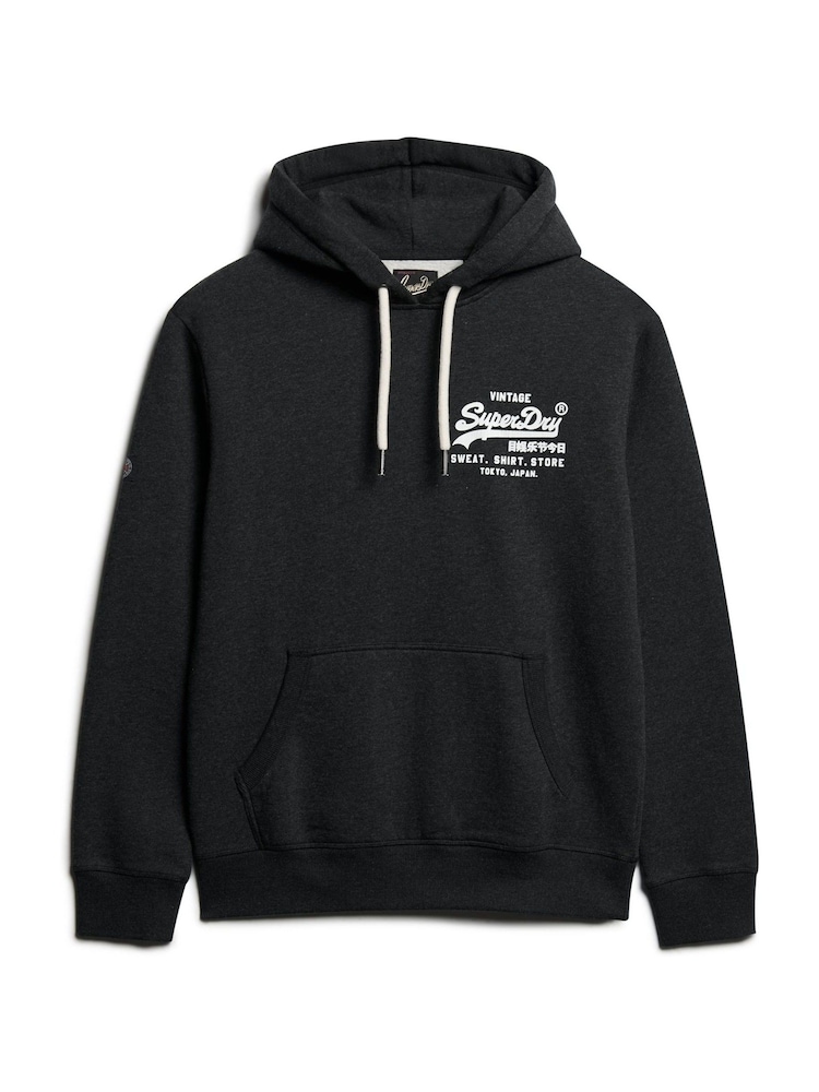 Phantom Black marga - Sudadera clásica con capucha y diseño gráfico de estilo vintage de Superdry - Imagen 4 de 4 Phantom Black marga - Sudadera clásica con capucha y diseño gráfico de estilo vintage de Superdry - Imagen 4 de 4