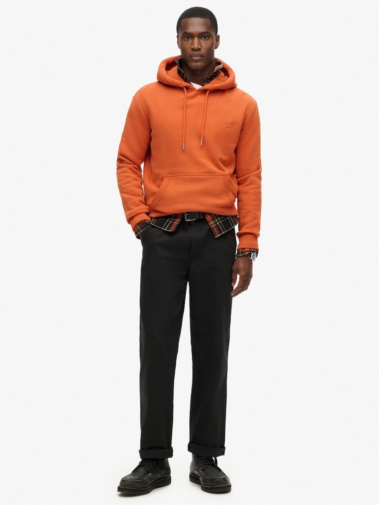 Superdry Brown Autumn Glaze Essential Slim Fit Logo Hoodie - Image 2 of 6