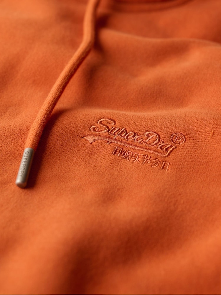 Superdry Brown Autumn Glaze Essential Slim Fit Logo Hoodie - Image 5 of 6