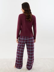 Threadbare Red Cotton Deck the Paws Christmas Pyjamas Set - Image 3 of 4