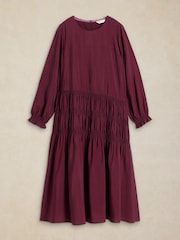 White Stuff Purple Adeline Drop Waist Dress - Image 5 of 6