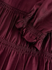White Stuff Purple Adeline Drop Waist Dress - Image 6 of 6